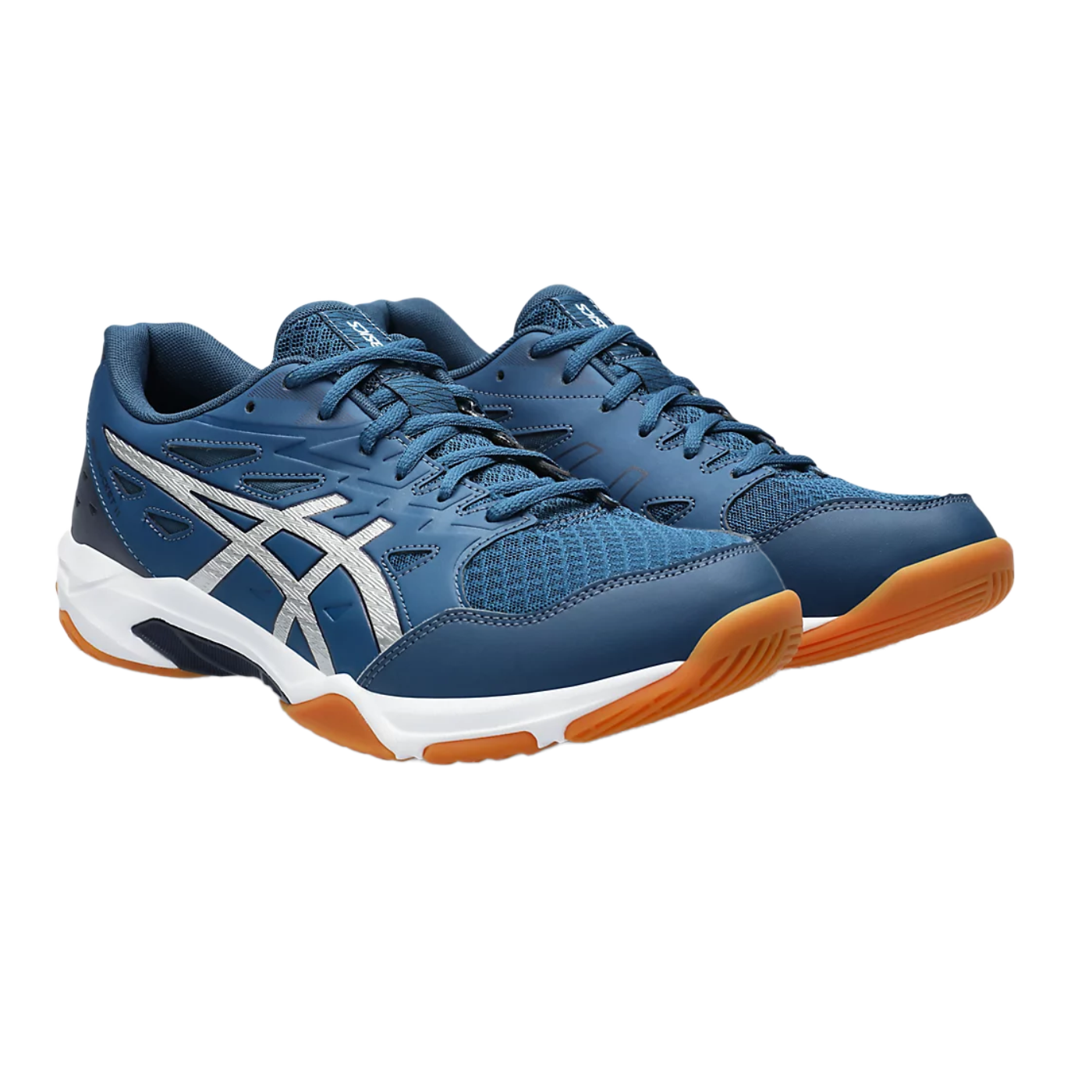 Asics Gel Pickleball Shoes - Rocket 11 Mako Blue / Pure Silver (For Men)