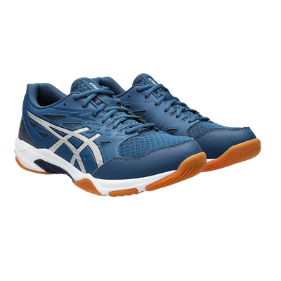 Asics Gel Pickleball Shoes - Rocket 11 Mako Blue / Pure Silver (For Men)