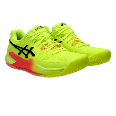Pickleball Gel Shoes - Resolution 9 Safety Yellow / Black (Unisex)