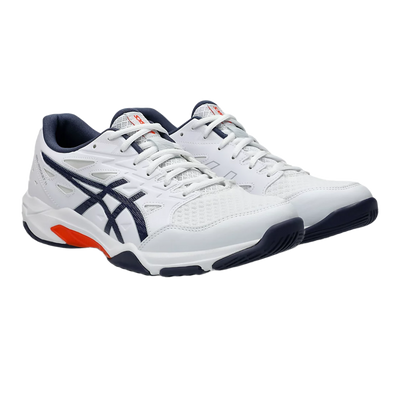 Asics Gel Pickleball Shoes - Rocket 11 White / Indigo Fog (Unisex)