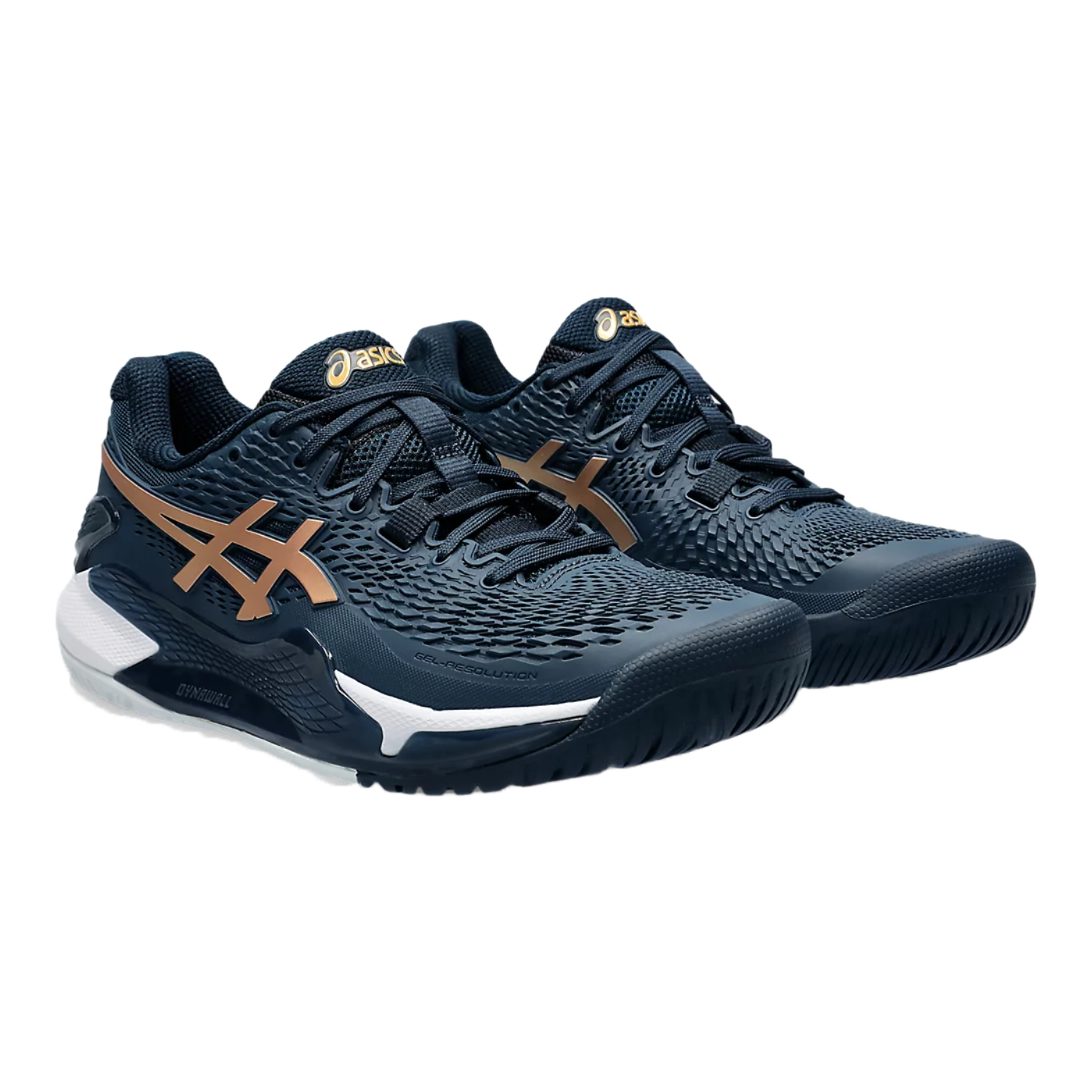 Pickleball Shoes Gel-Resolution 9 French Blue / Pure Gold (Unisex)