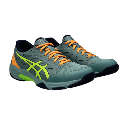 Asics Gel Pickleball Shoes - Rocket 11 Celadon / Safety Yellow (For Men)