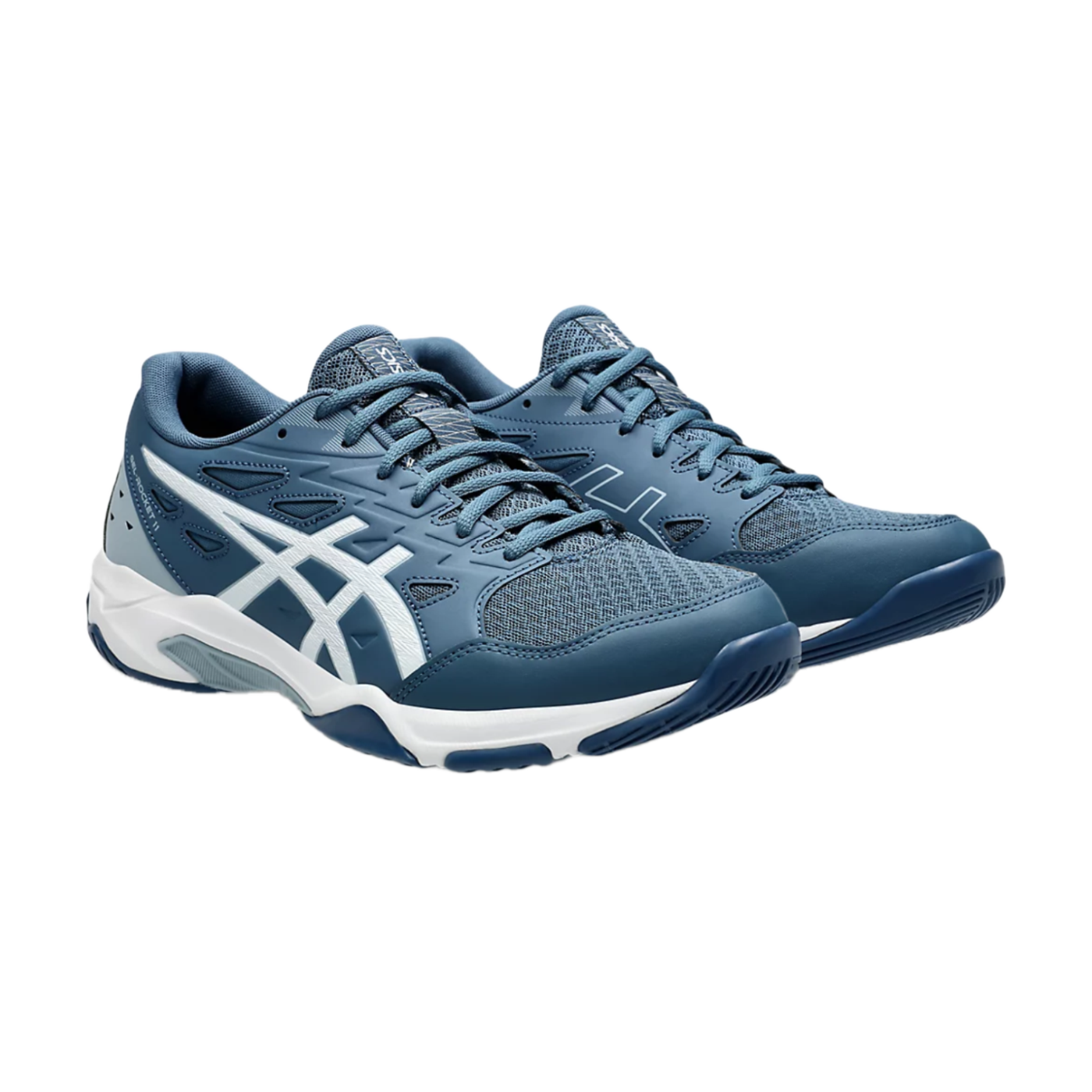 Asics Gel Pickleball Shoes - Rocket 11 Vintage Indigo / White (For Men)