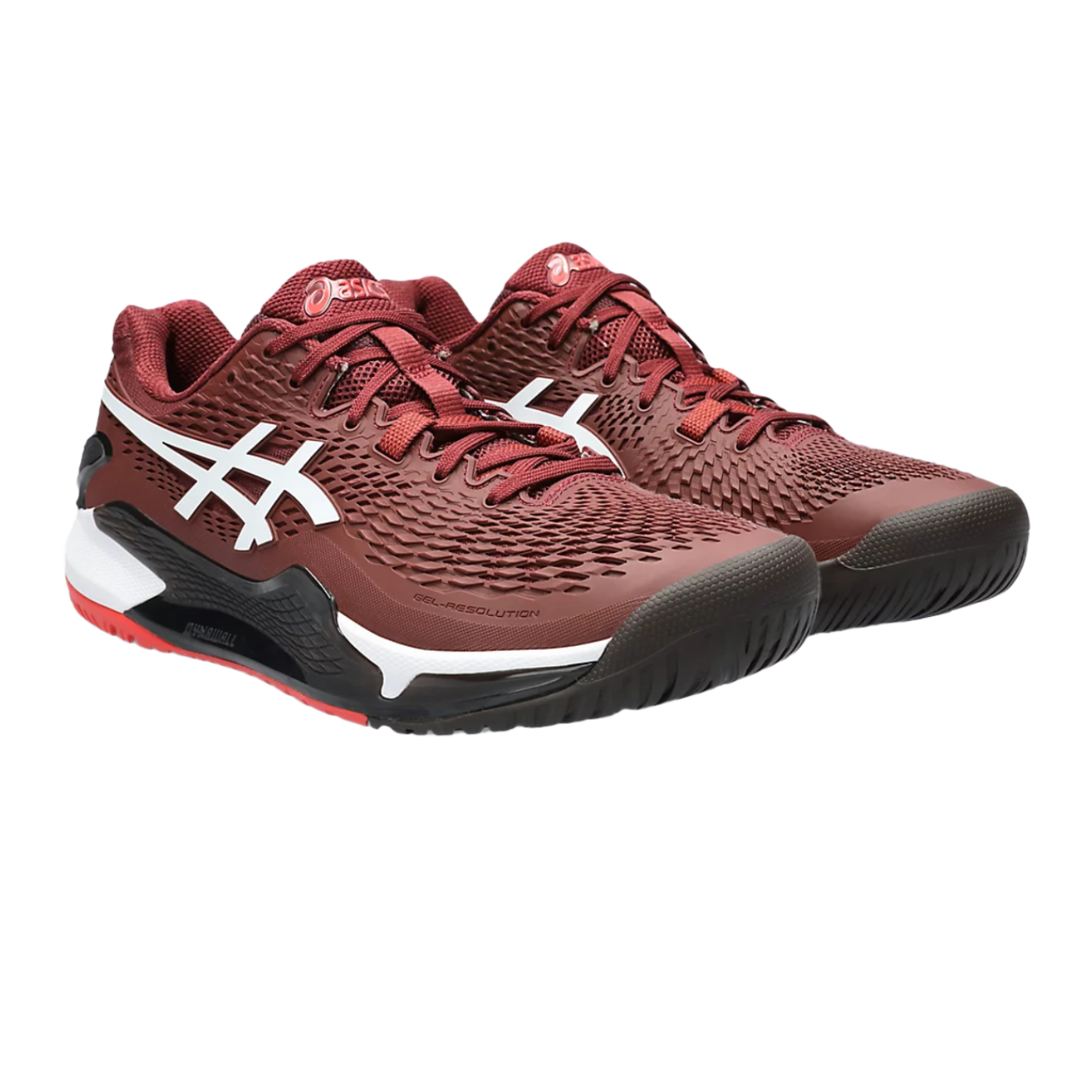 Giày Pickleball Gel - Resolution 9 Antique Red / White (Cho Nam)