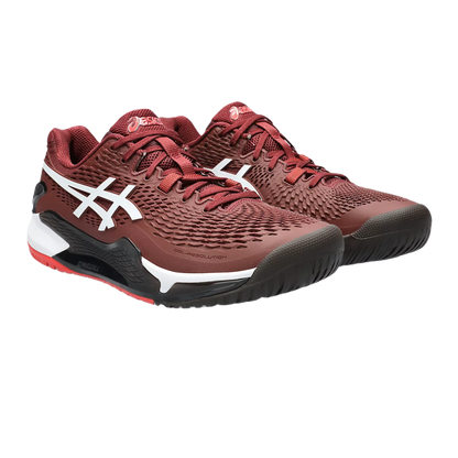 Giày Pickleball Gel - Resolution 9 Antique Red / White (Cho Nam)