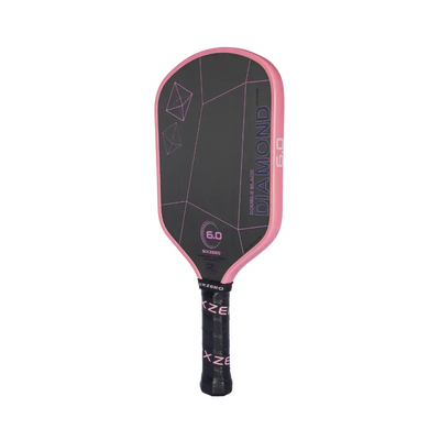 Pickleball Six Zero Double Black Diamond Control Paddle - 14 mm
