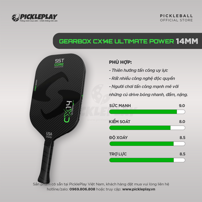 Gearbox CX14E Ultimate Power Pickleball Paddle