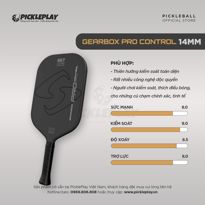 Gearbox Pro Control Integra™ Pickleball Racket
