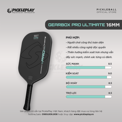 Gearbox Pro Ultimate Elongated Pickleball Paddle