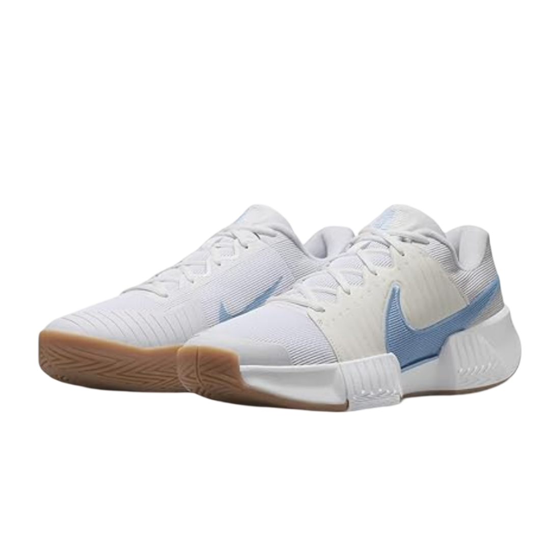 Nike Zoom GP Challenge Pro Pickleball Shoes 'White Light Blue Brown'