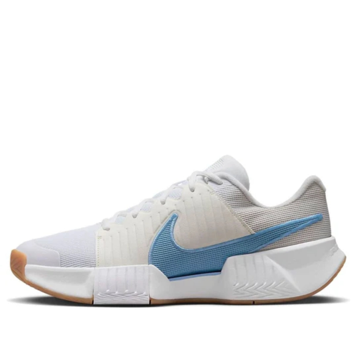 Nike Zoom GP Challenge Pro Pickleball Shoes 'White Light Blue Brown'