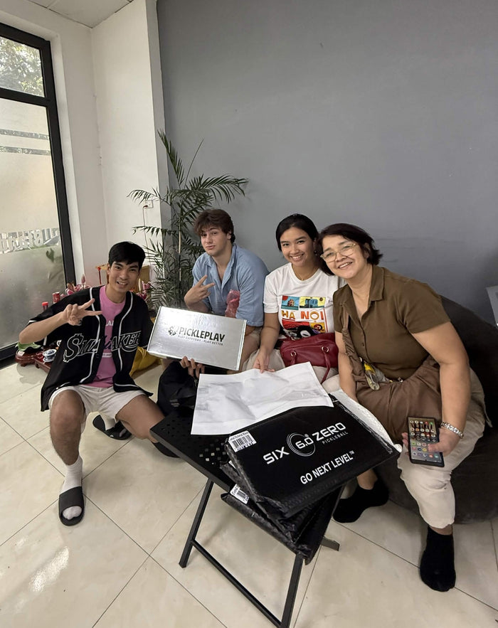 Unboxing day with the crew