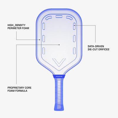 Vulcan Chapter 01 Kyrgios Pickleball Paddle | Elongated