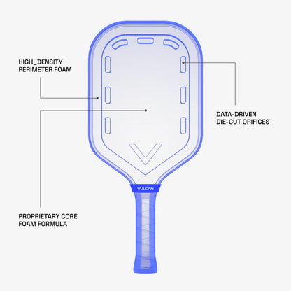 Vợt Pickleball Vulcan Chapter 01 Kyrgios | Elongated