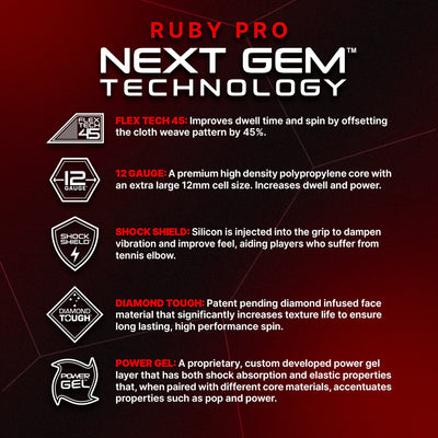 Pickleball Six Zero Ruby Pro racket