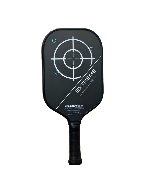 Pickleball racket Engage Evolution Extreme v2 | Raw Radial Carbon Fiber | Elongated