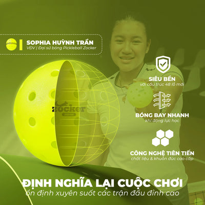 Zocker ZB48 Pickleball Ball (48 holes)