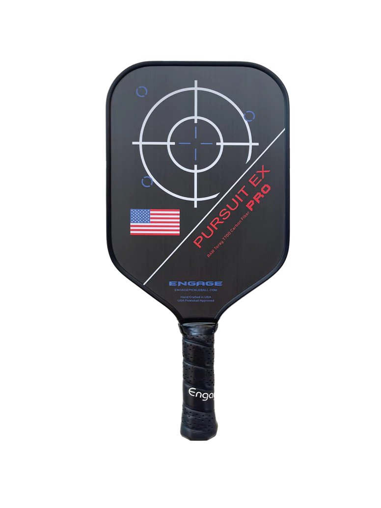 Pickleball racket Engage NEW. Pursuit Pro EX | Raw T700 Carbon Fiber | Standard