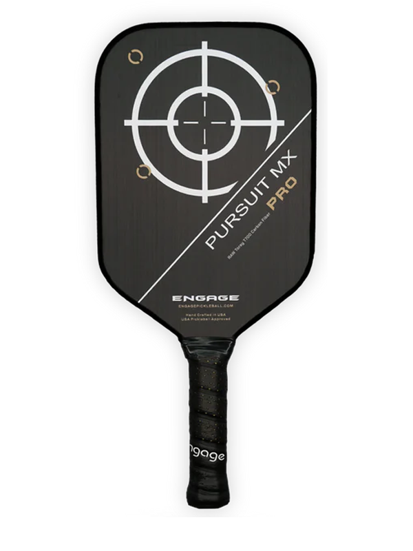 Pickleball racket Engage NEW. Pursuit Pro MX | Raw T700 Carbon Fiber | Elongated