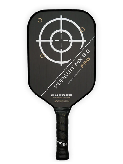 Pickleball racket Engage NEW. Pursuit Pro MX 6.0 | Raw T700 Carbon Fiber | Elongated