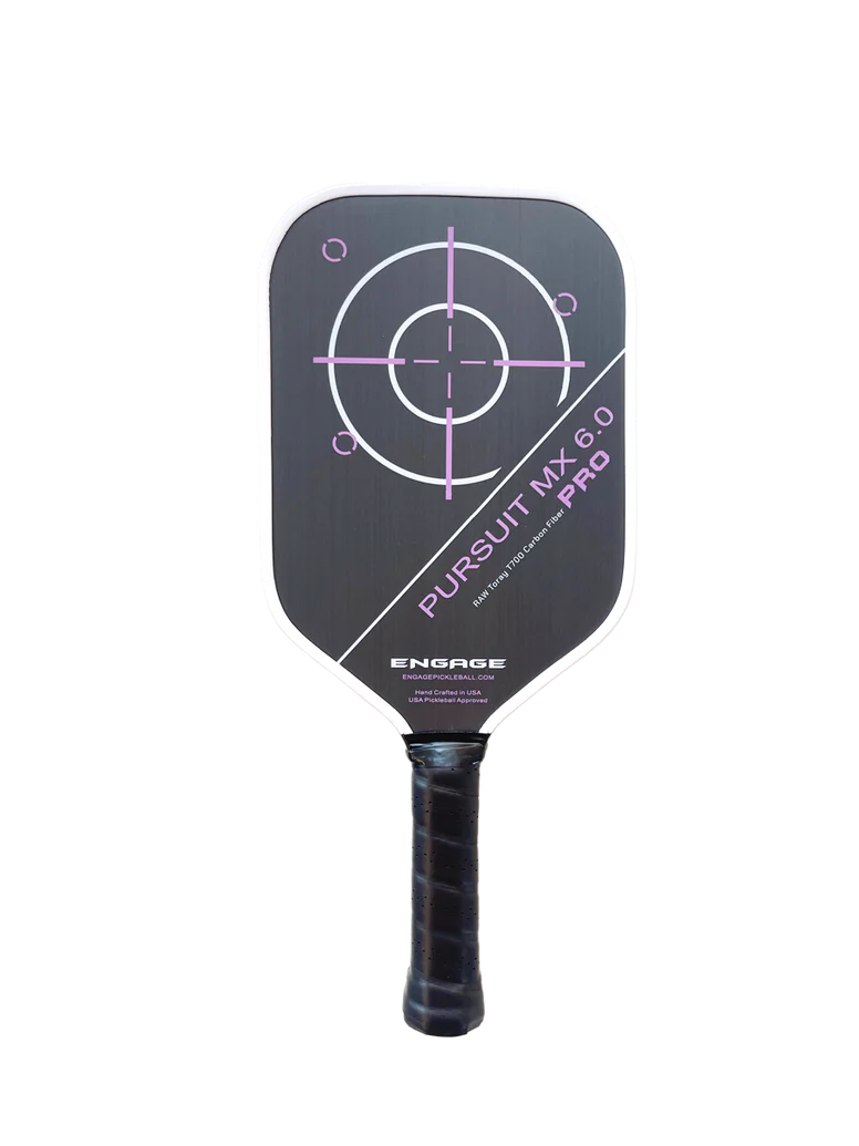 Pickleball racket Engage NEW. Pursuit Pro MX 6.0 | Raw T700 Carbon Fiber | Elongated