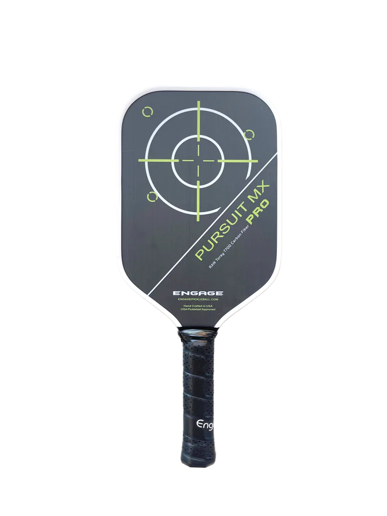 Pickleball racket Engage NEW. Pursuit Pro MX | Raw T700 Carbon Fiber | Elongated
