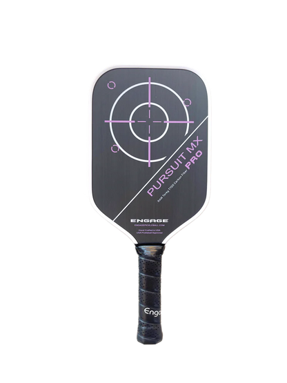 Pickleball racket Engage NEW. Pursuit Pro MX | Raw T700 Carbon Fiber | Elongated