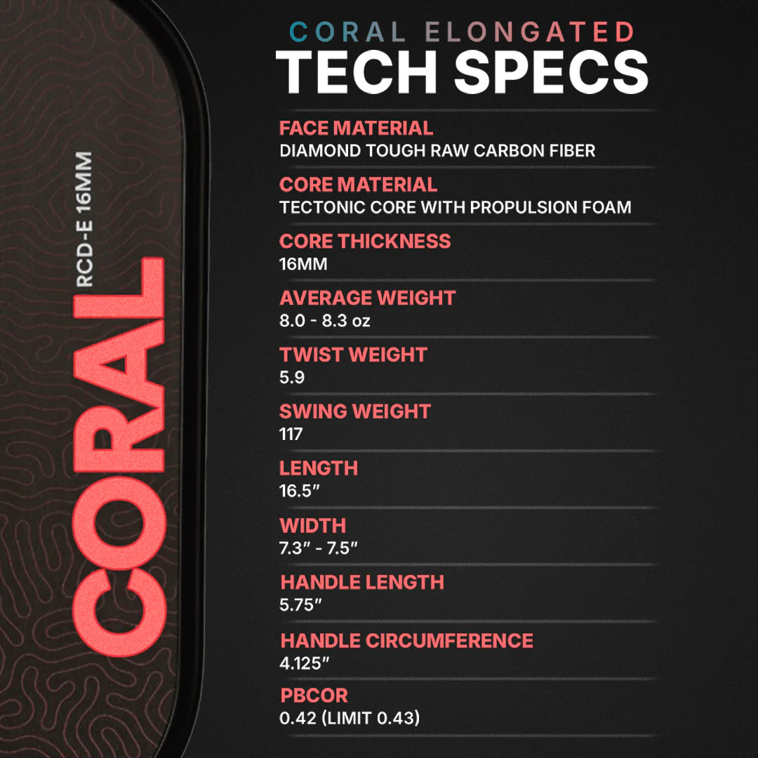 Vợt Pickleball Six Zero Coral