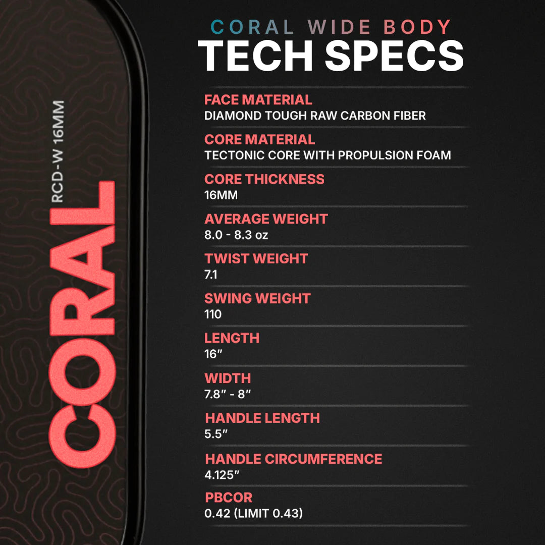 Vợt Pickleball Six Zero Coral