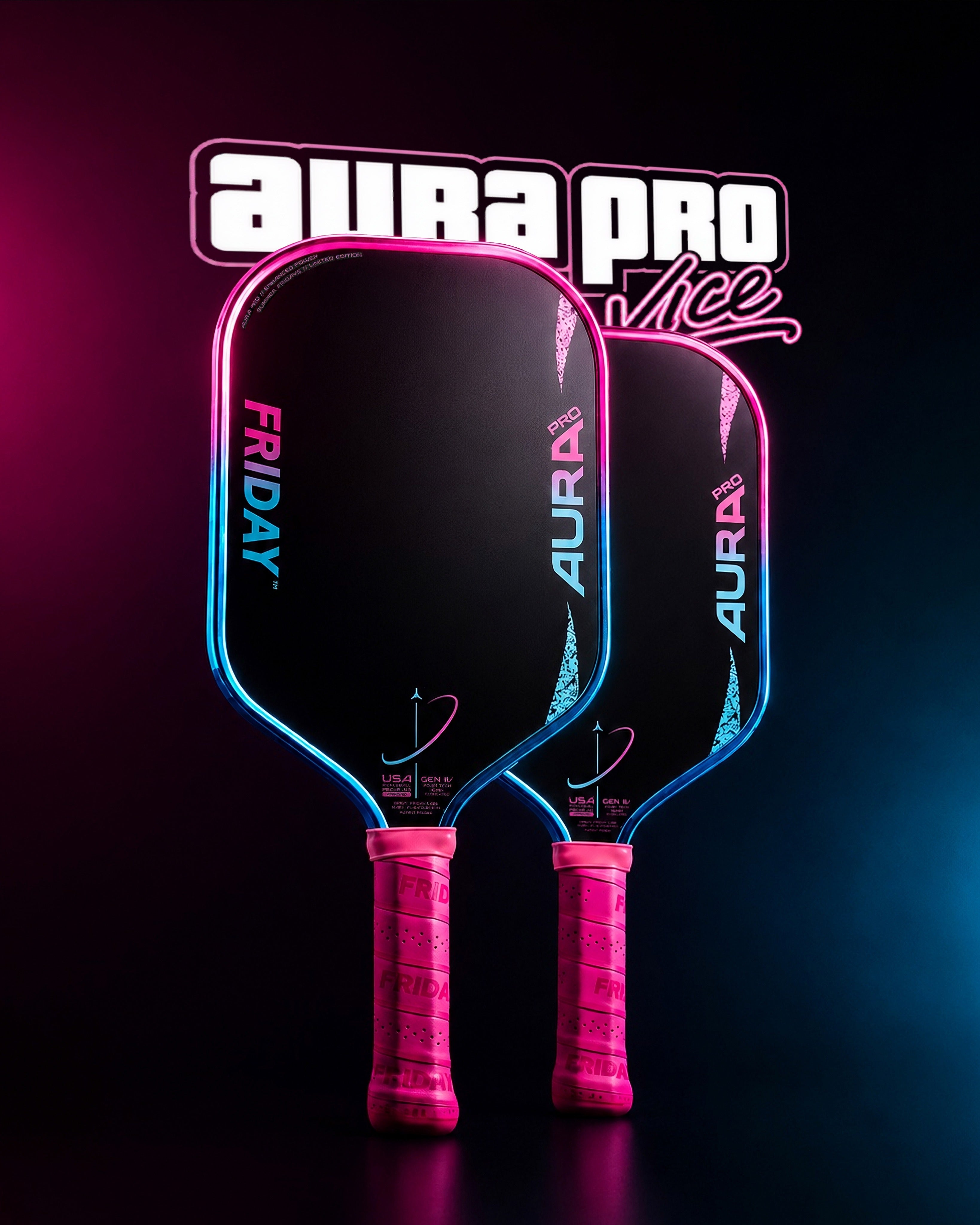 Pickleball Paddle Friday AURA PRO VICE Metallic Colorways
