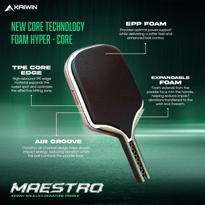 Vợt Pickleball Kaiwin Maestro Johnny Arcilla's Signature Edition
