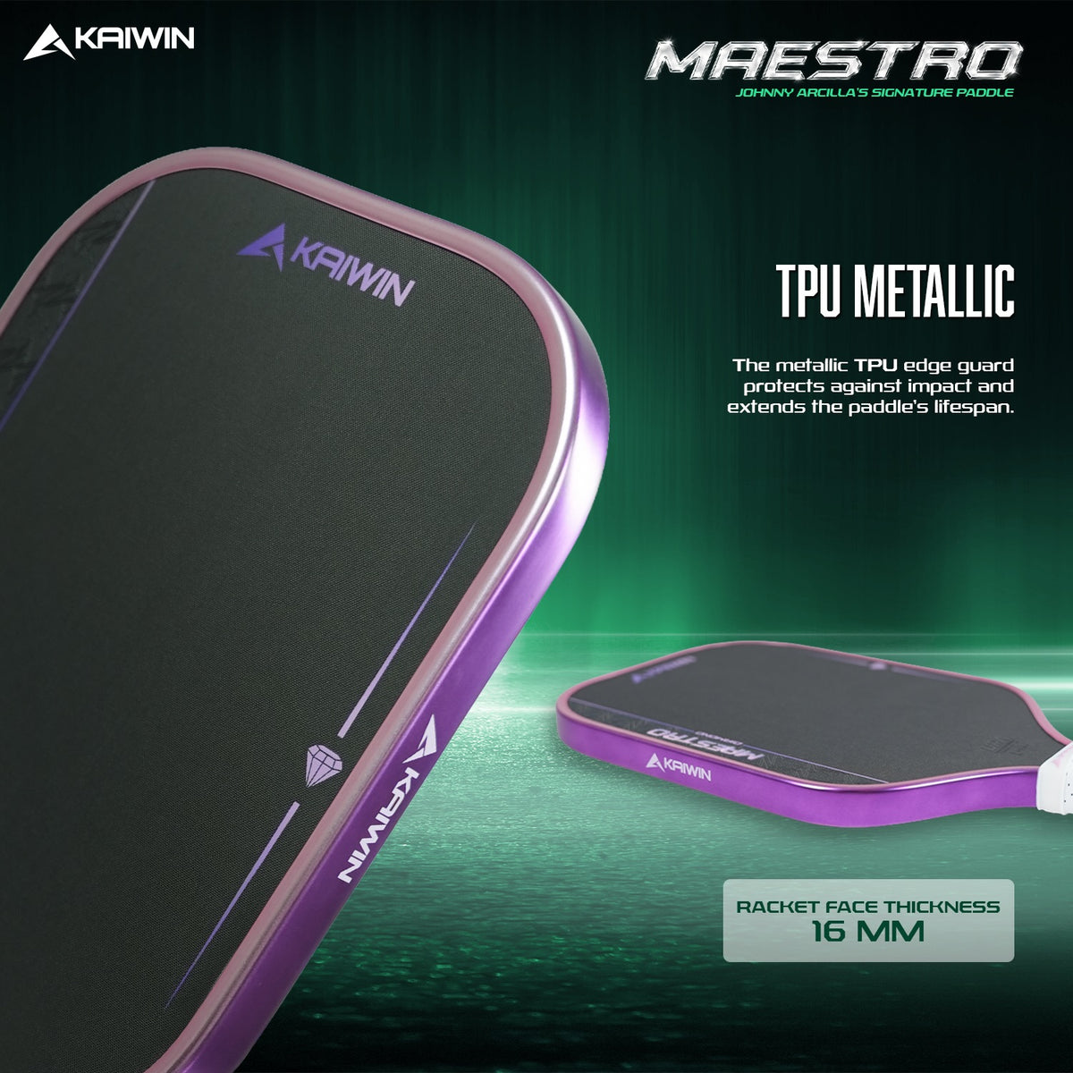 Vợt Pickleball Kaiwin Maestro Johnny Arcilla's Signature Edition