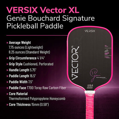 VERSIX® Vector XL Genie Bouchard Signature Pickleball Racket