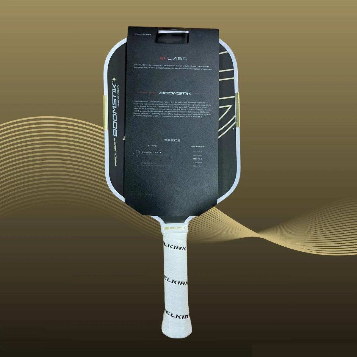 Vợt Pickleball Selkirk LABS Boomstik Regal - Raw Carbon