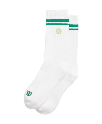 Pickleball Wilson Crew Striped Socks
