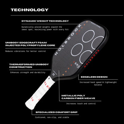 Holbrook Pro Pickleball Paddle - Aero Metallic T