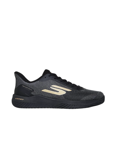Sketcher GO Pickleball Viper Court Pro 2.0 Pickleball Shoes (Black Yellow)