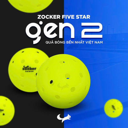 Bóng Pickleball thi đấu Zocker Five Star Gen 2