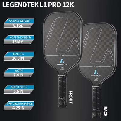 Pickleball racket LEGENDTEK L1 Pro 12K