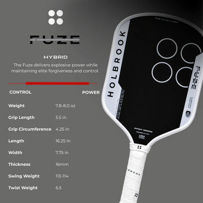 Holbrook The Fuze Pickleball Paddle | Hybrid