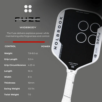 Holbrook The Fuze Pickleball Paddle | Widebody