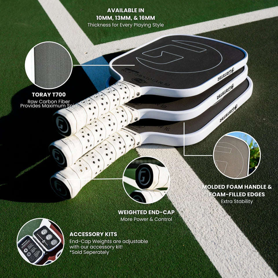GAMMA RCF Obsidian Pickleball Racket