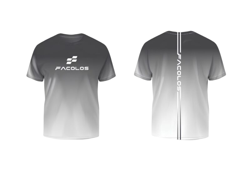 Authentic Facolos Gradient Tee Pickleball Jersey