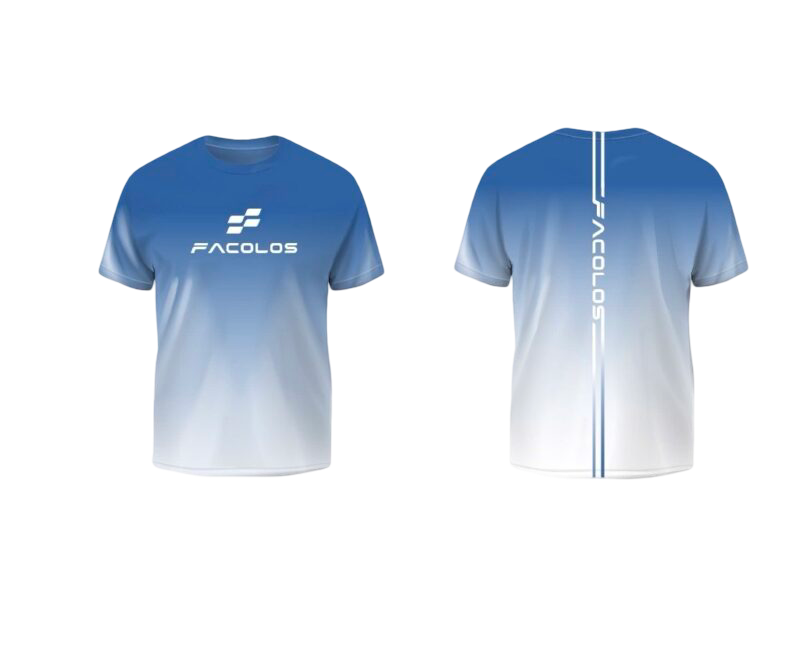Authentic Facolos Gradient Tee Pickleball Jersey