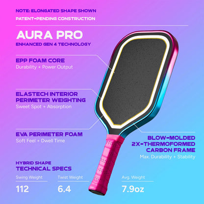 Vợt Pickleball Friday AURA PRO VICE Metallic Colorways