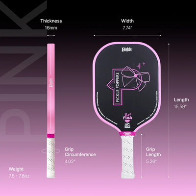 Vợt Pickleball Pickle Poppers POP N Pink (Petite) | EVERGRIT™