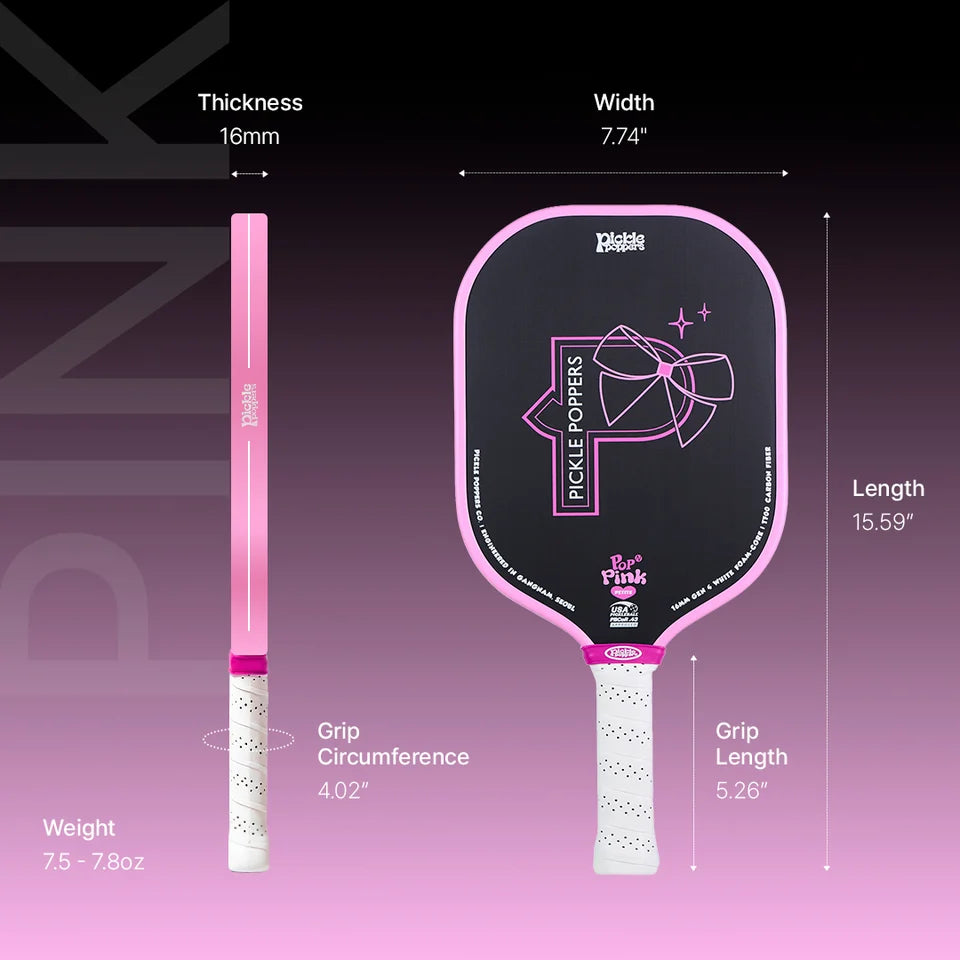 Vợt Pickleball Pickle Poppers POP N Pink (Petite) | EVERGRIT™