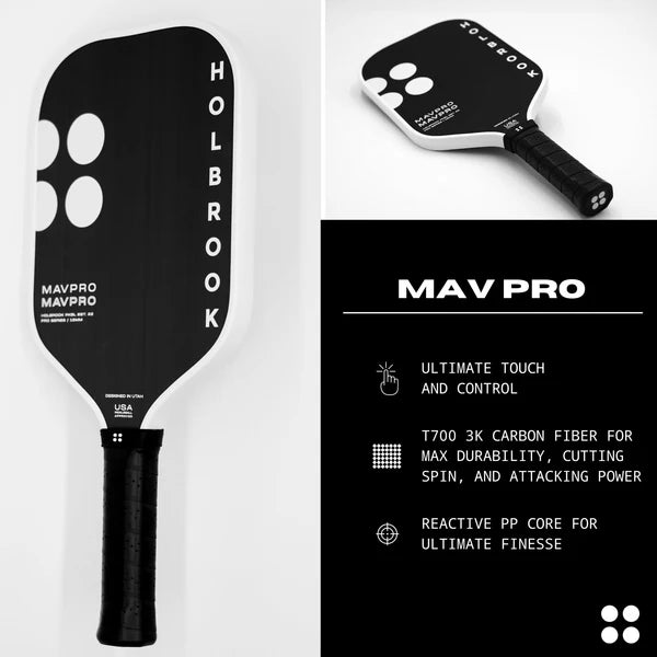 Holbrook Pro Pickleball Racket - Mav Pro 16mm 2.0