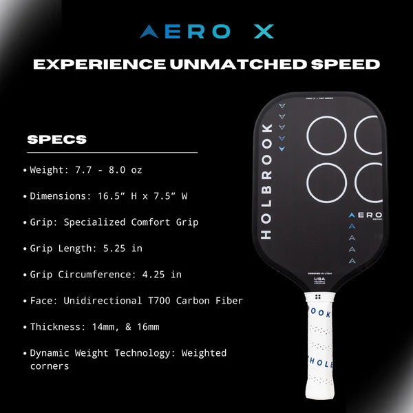 Pickleball racket Holbrook Pro - Aero X
