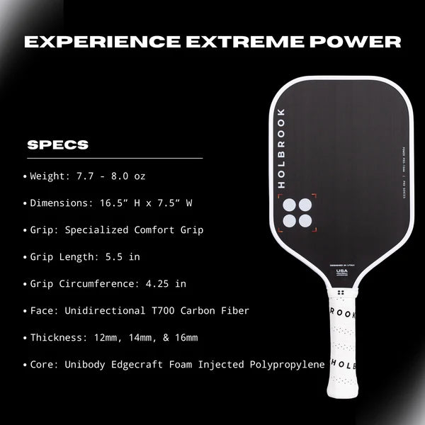 Holbrook Pro Pickleball Racket - Power Pro